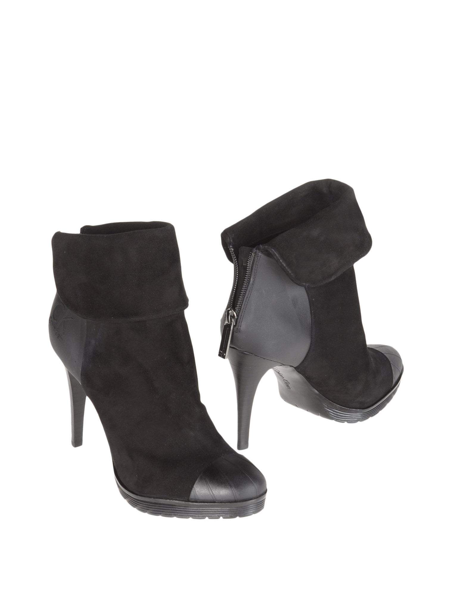 Ck Calvin Klein Ankle Boots in Black | Lyst