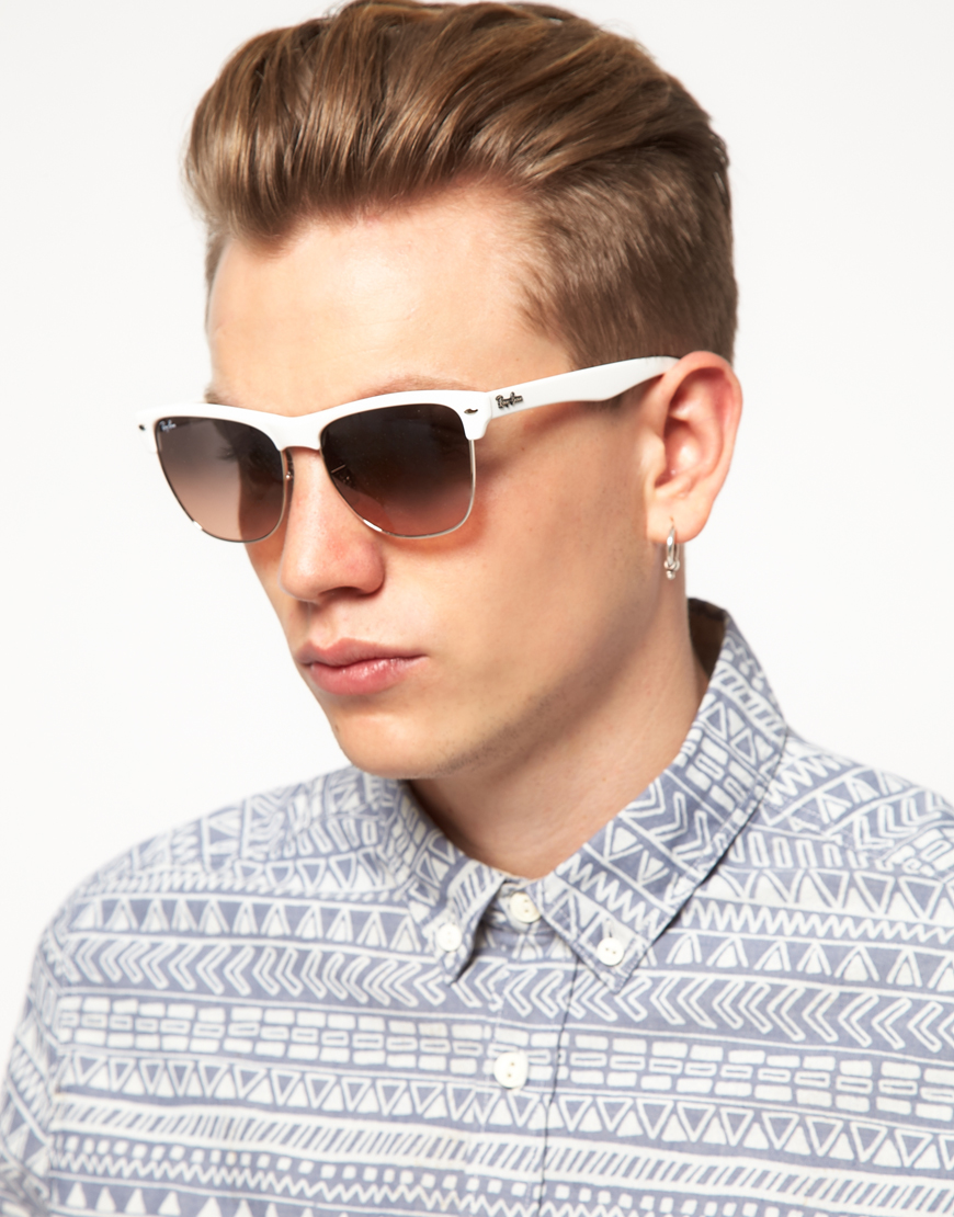 Ray-Ban Clubmaster Sunglasses in White 