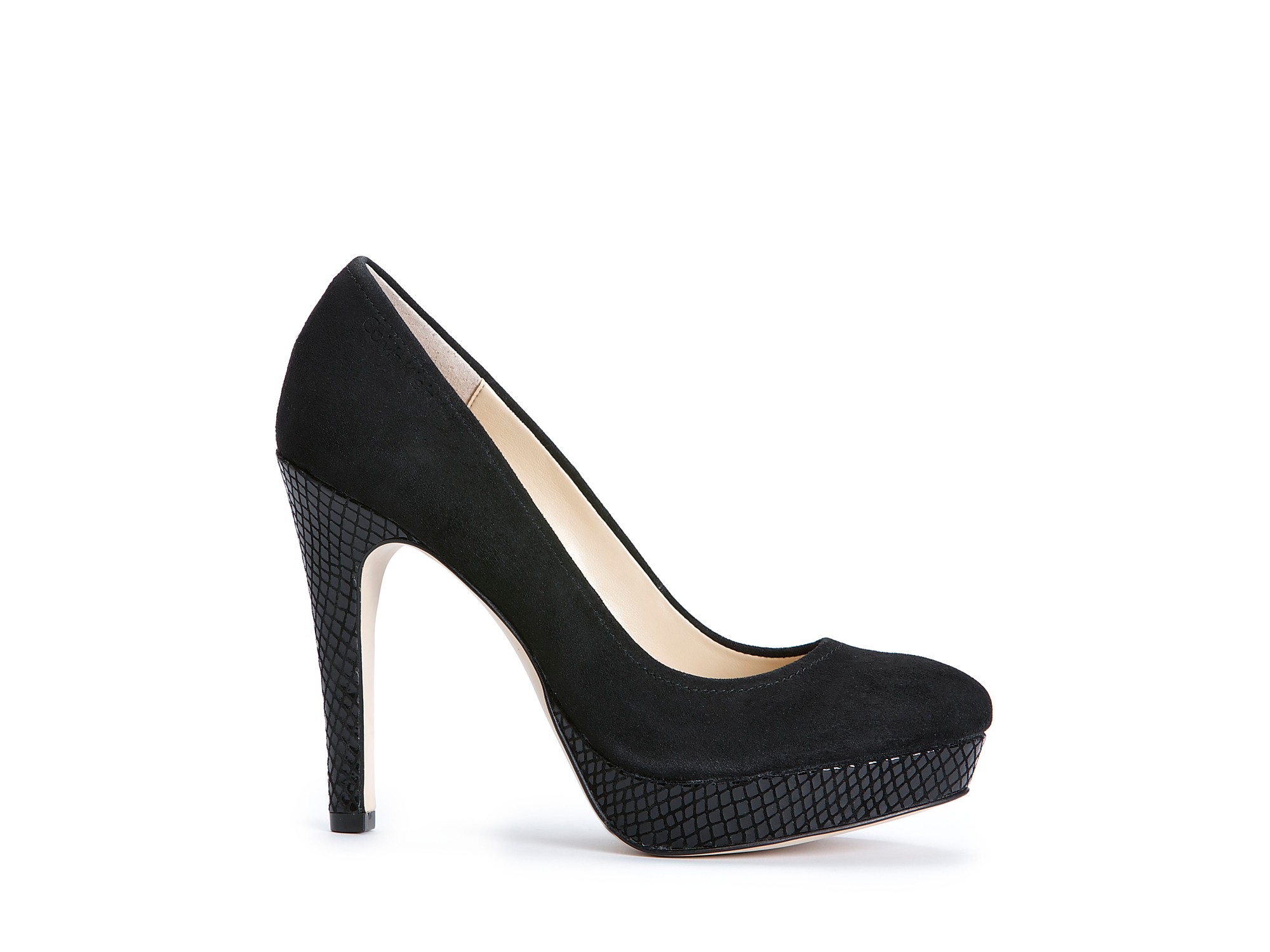calvin klein black strappy heels