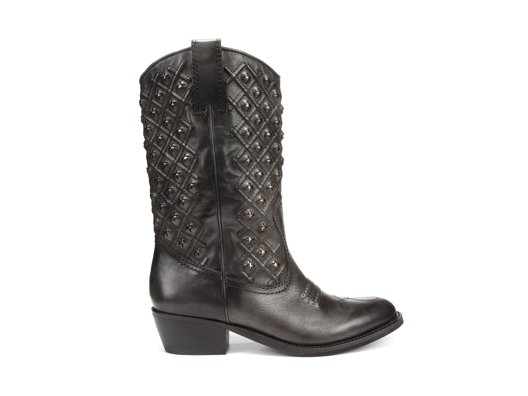 Lucky Brand Madonna Western Boots in Dark Ash Grey (Gray) Lyst