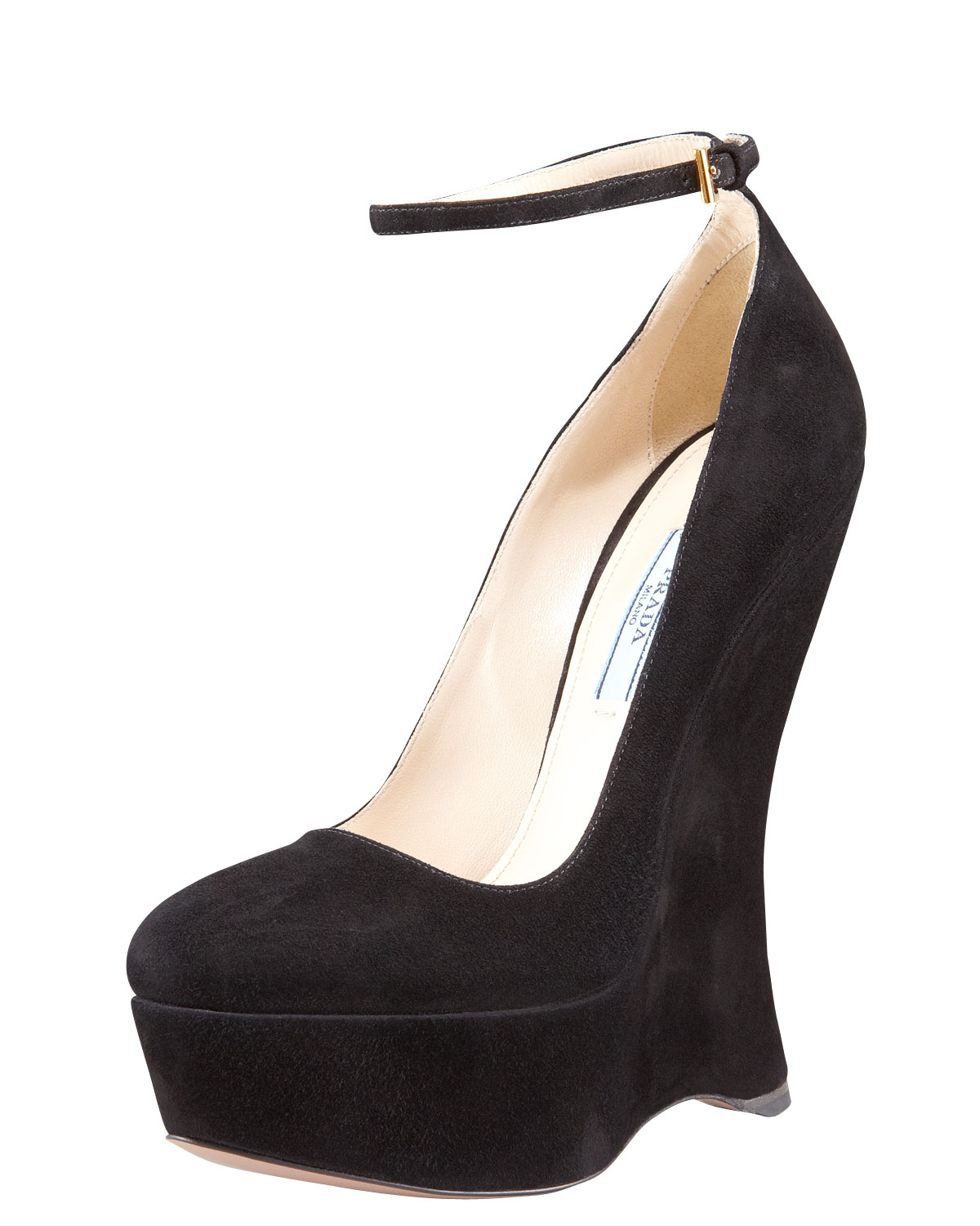 prada wedge pumps