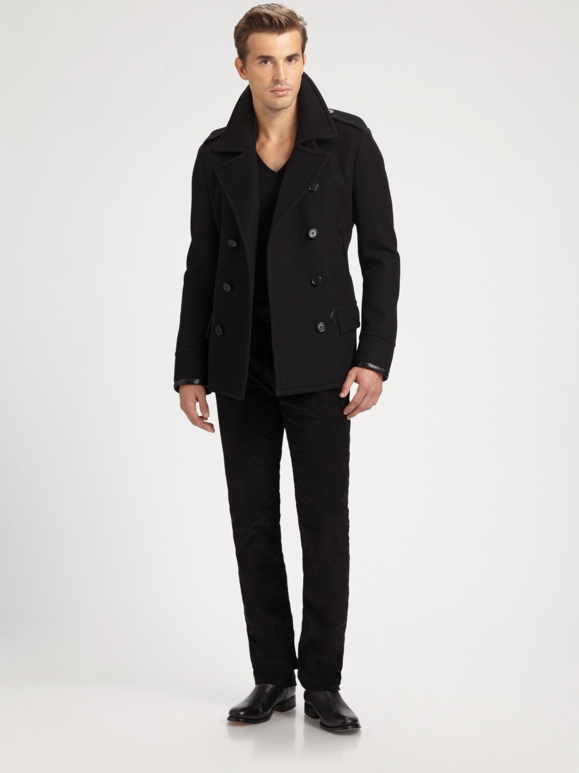 Modern pea coat Outlet