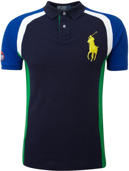 Polo Ralph Lauren Us Open Big Pony Back Printed Polo Shirt in Blue for ...