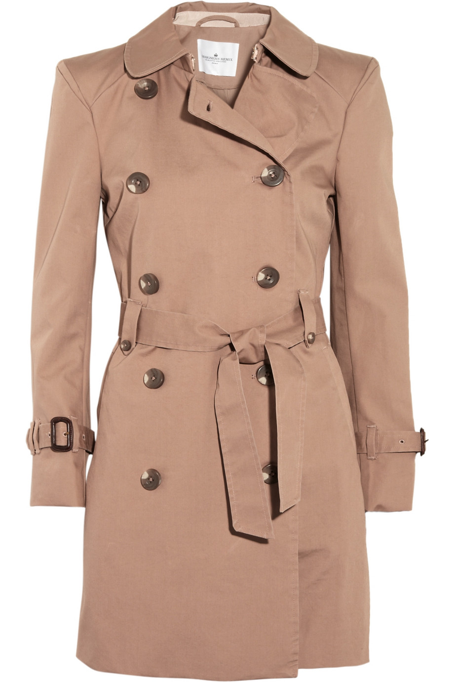 Designers Remix Vanilla Cotton Trench Coat in Pink (rose) | Lyst