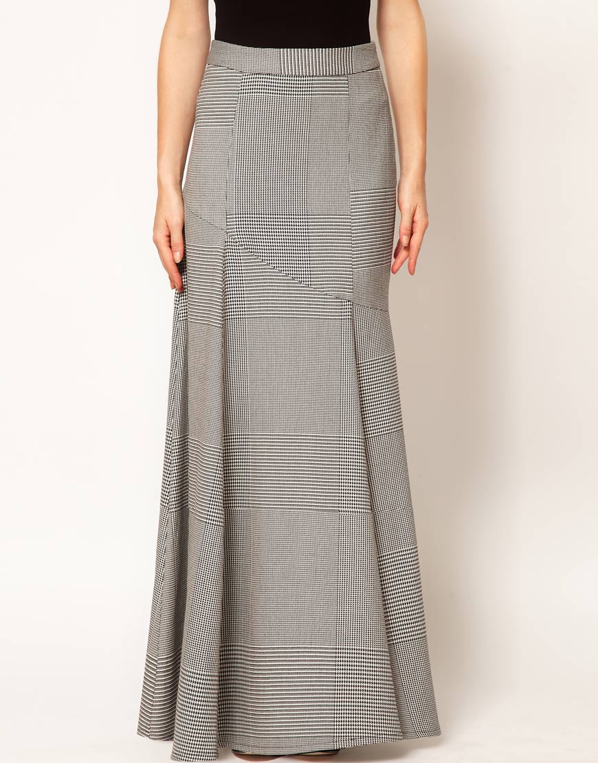 ASOS Collection Asos Houndstooth Maxi 