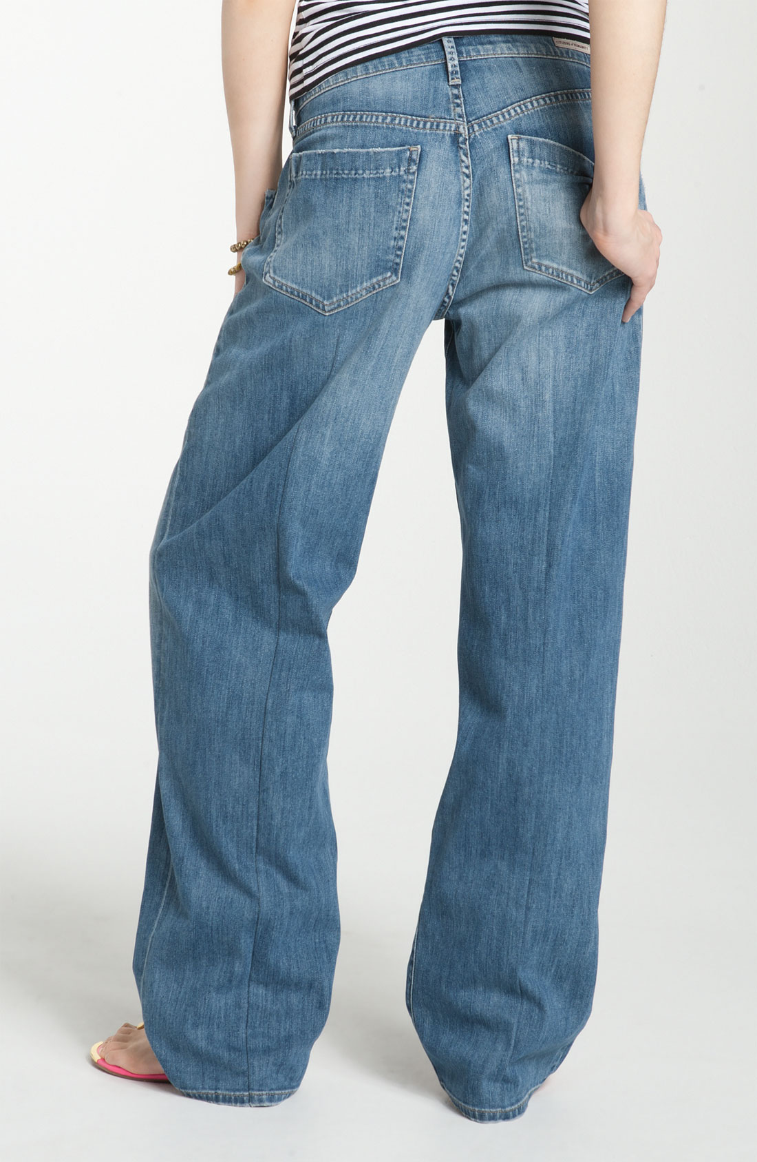 Citizens Of Humanity Fusion Slouchy Wide Leg Jeans in Blue (bandit) Lyst