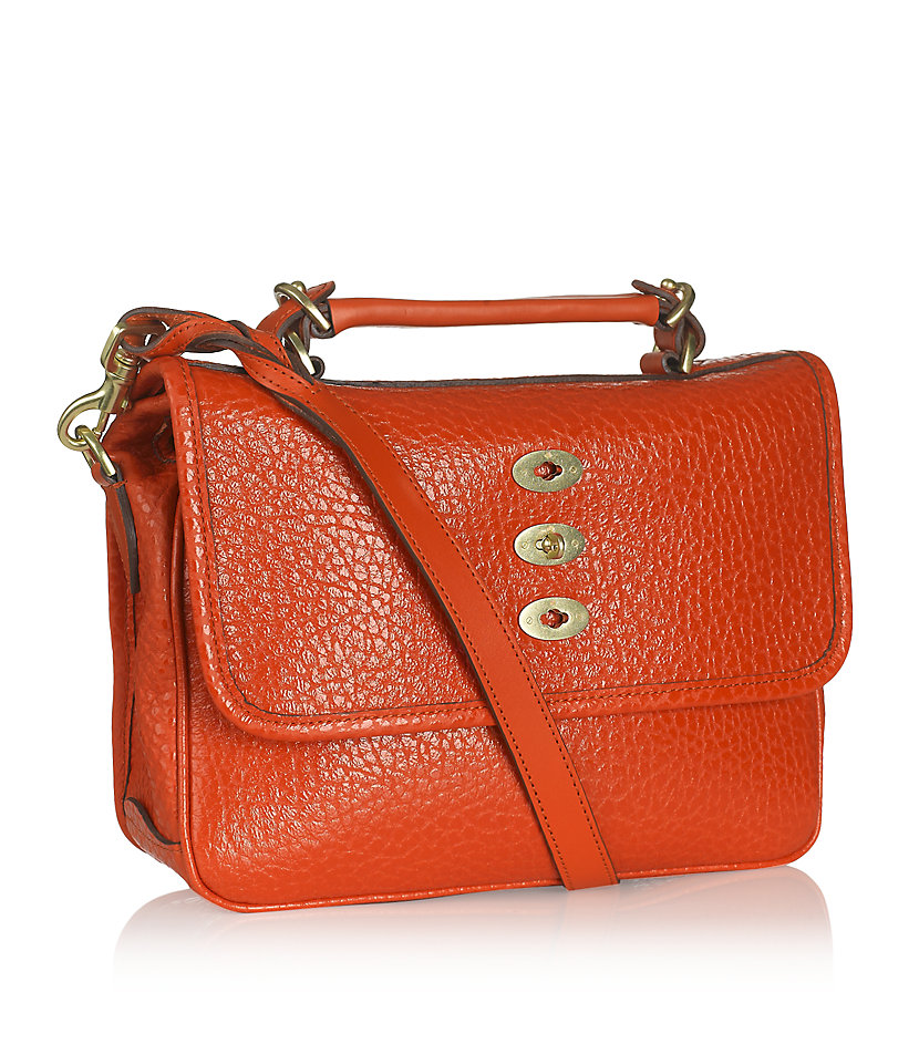 Mulberry Bryn Satchel in Orange Lyst