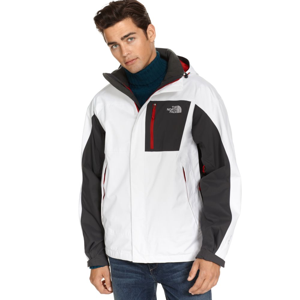 white north face coat mens