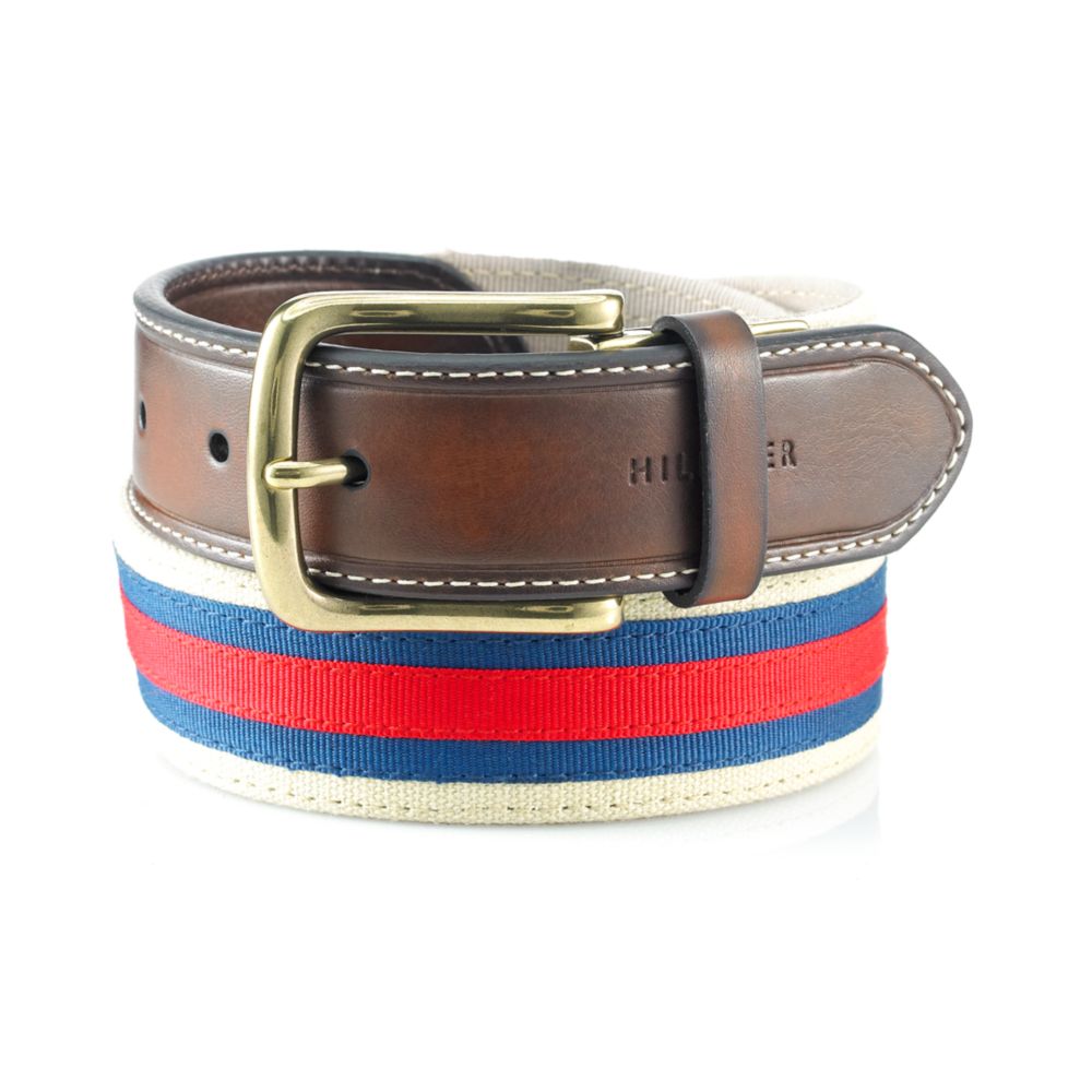 tommy hilfiger canvas belt