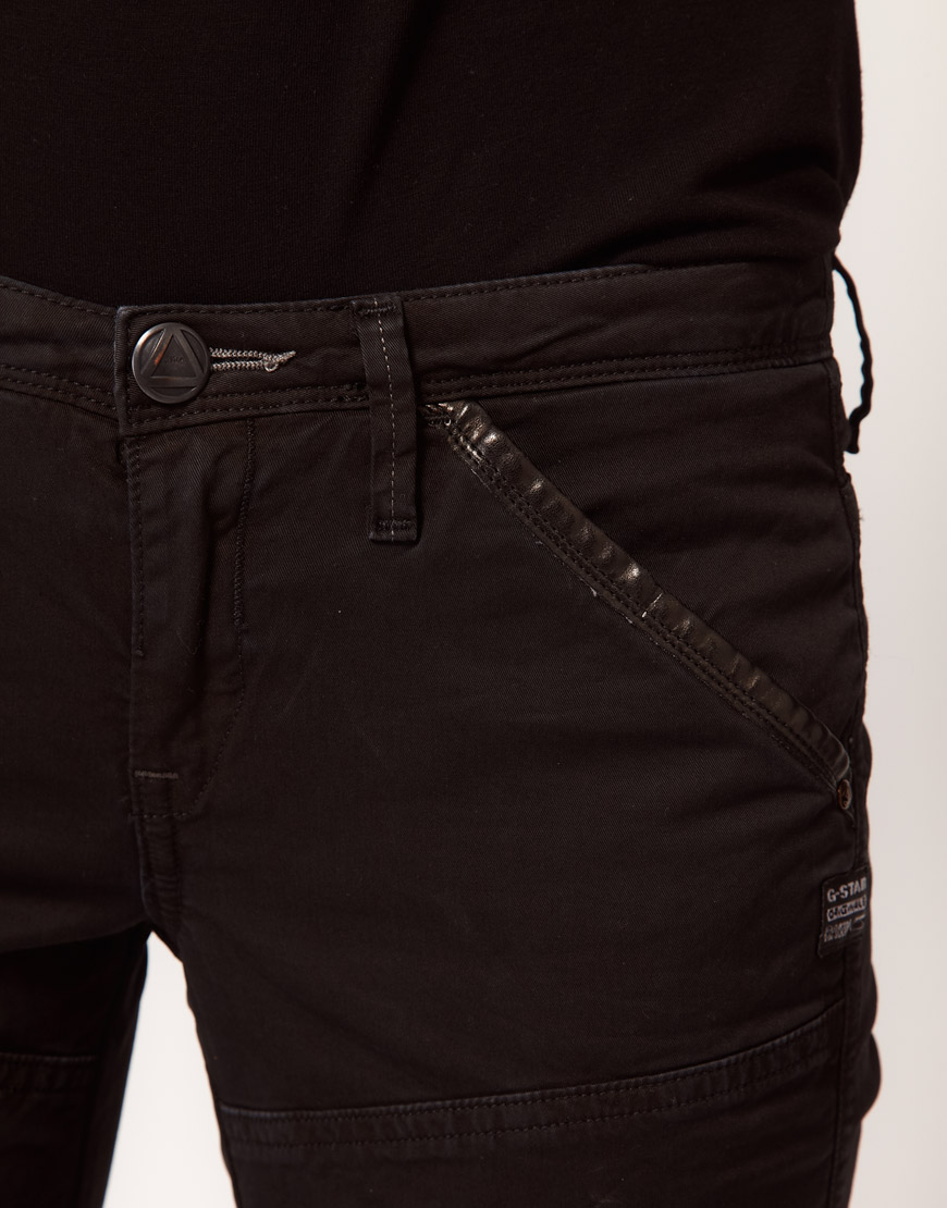 G-Star RAW Gstar Coated Motorcycle Jeans in Black - Lyst