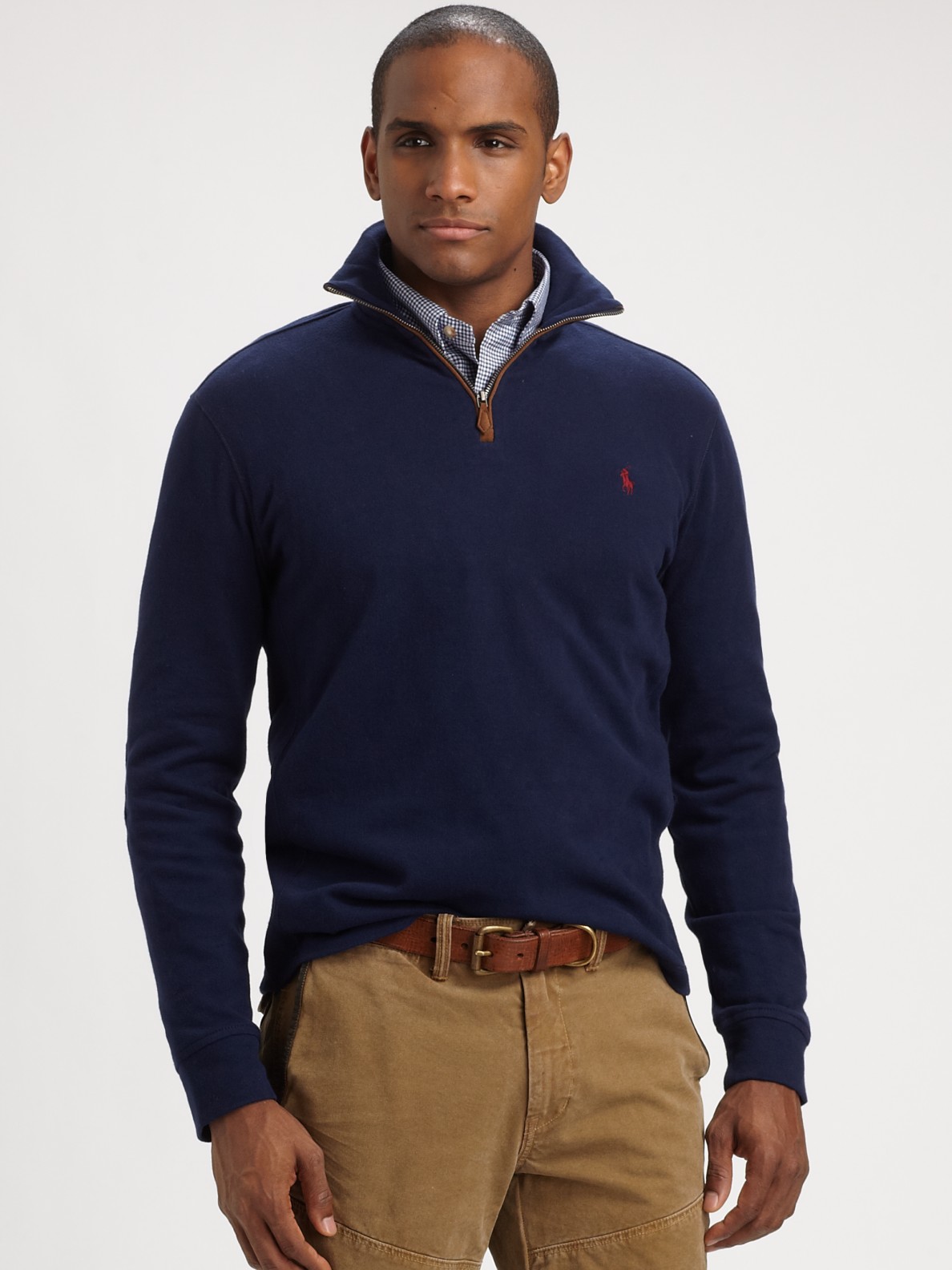 polo pullover half zip
