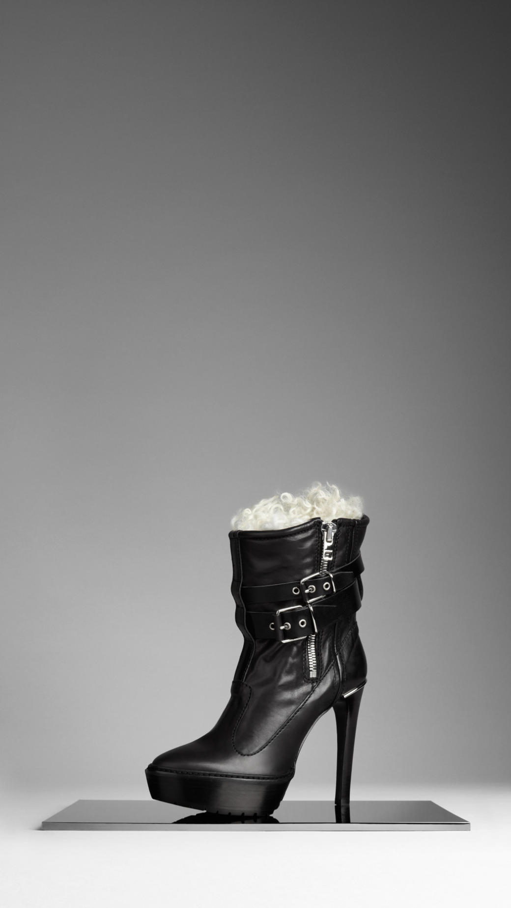 lined biker boots