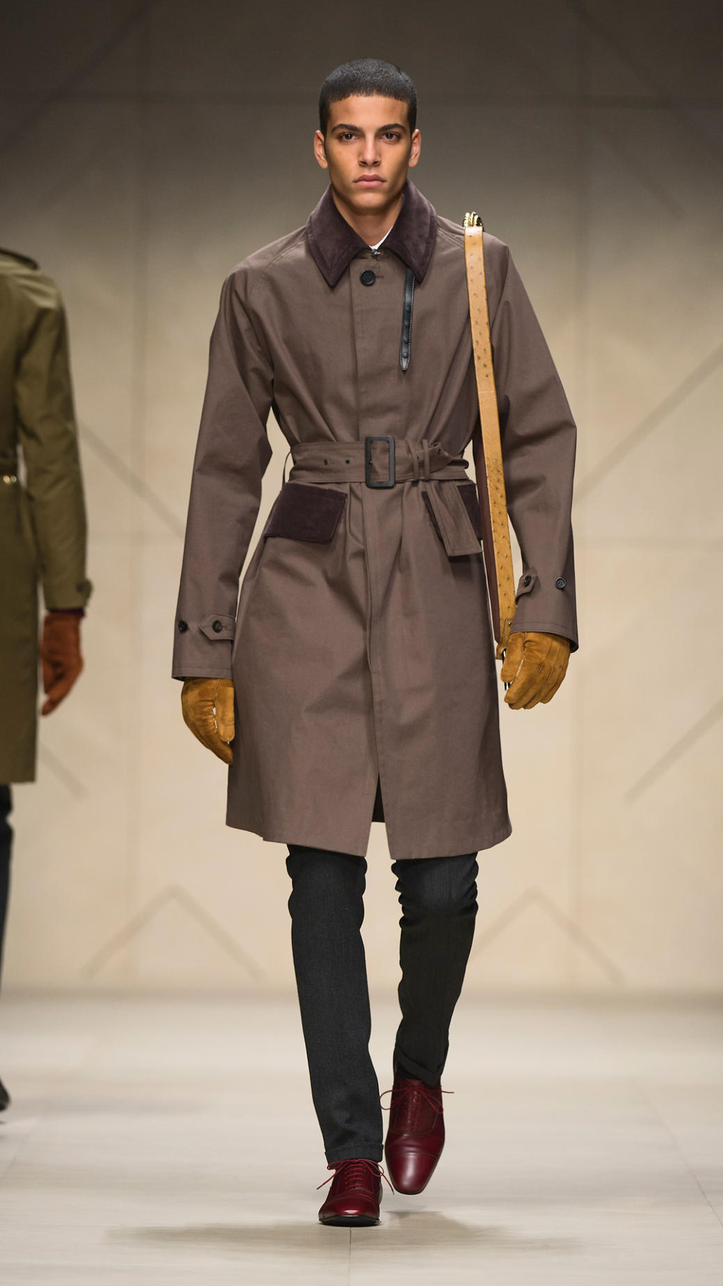 burberry nubuck ostrich handle umbrella