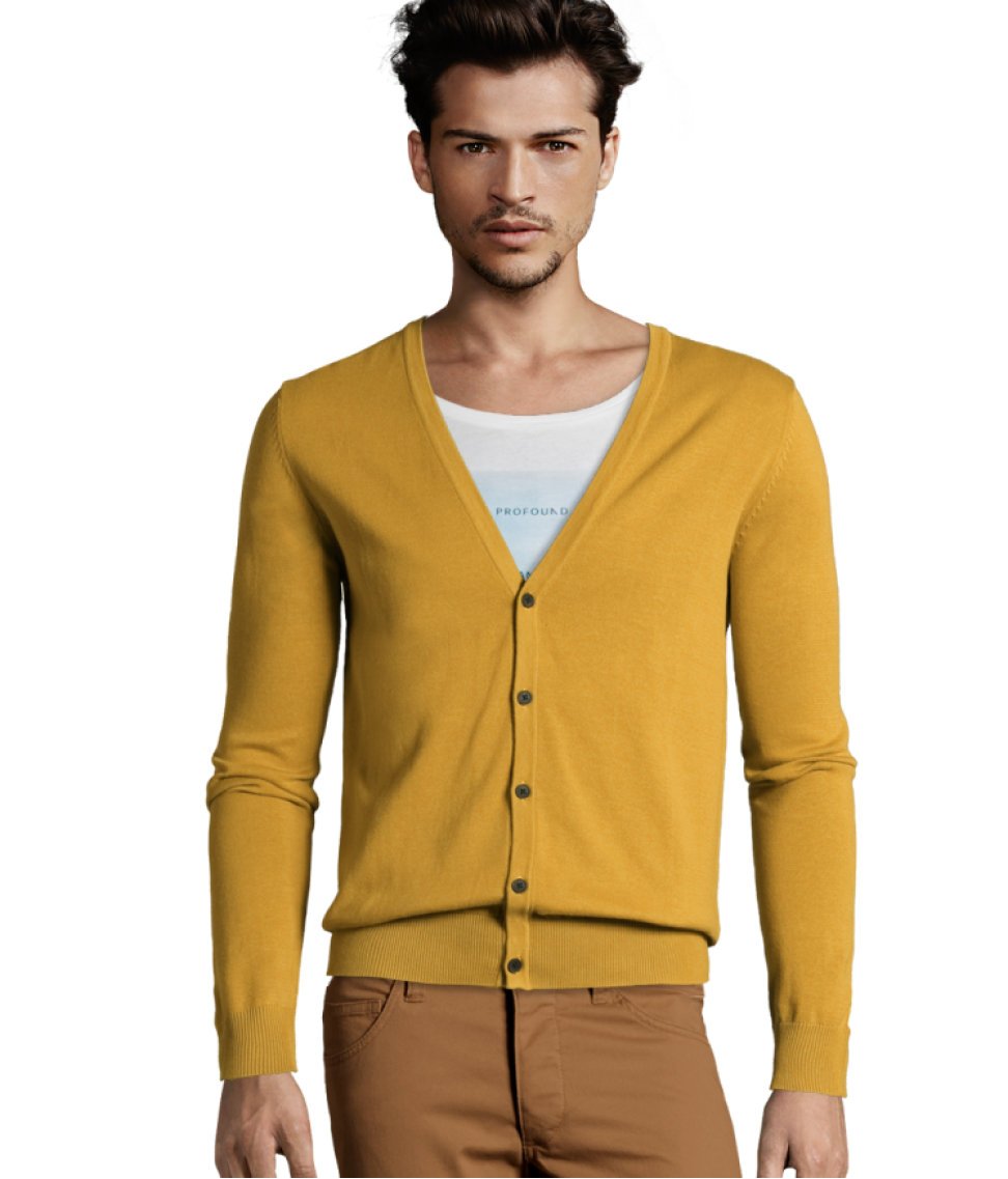H&M Cardigan in Mustard (Yellow) for Men - Lyst