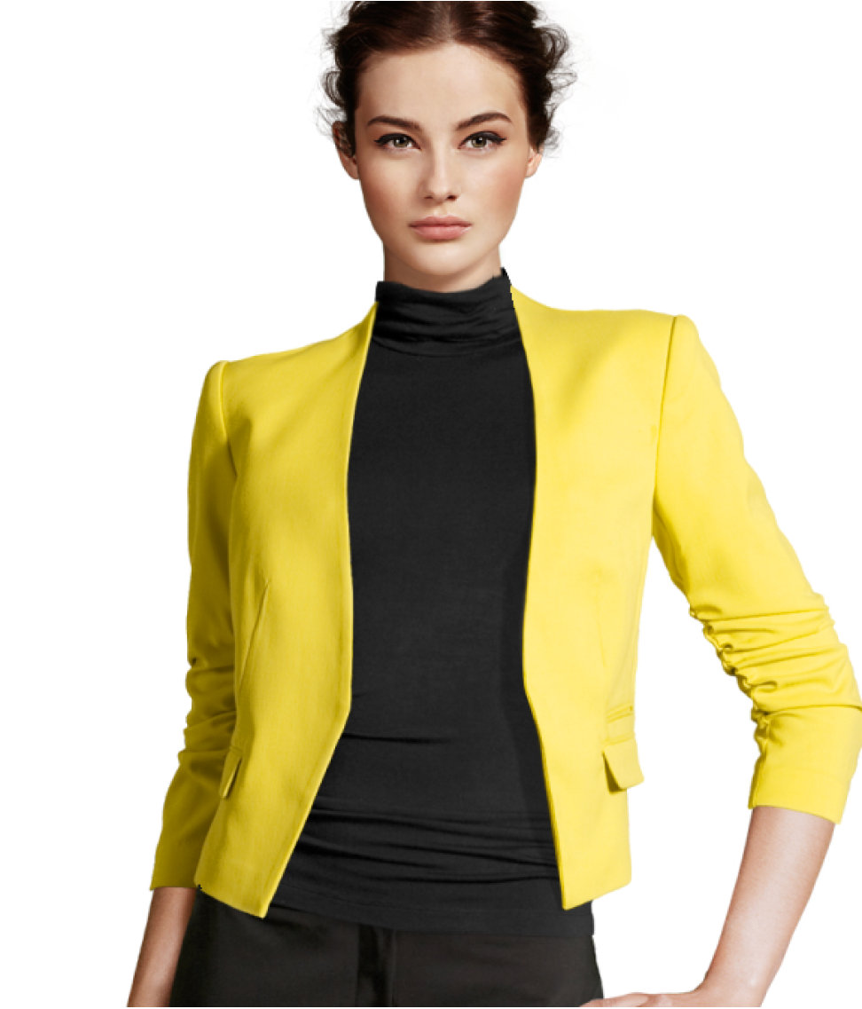 H&M Jacket in Yellow | Lyst