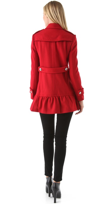red ruffle jacket