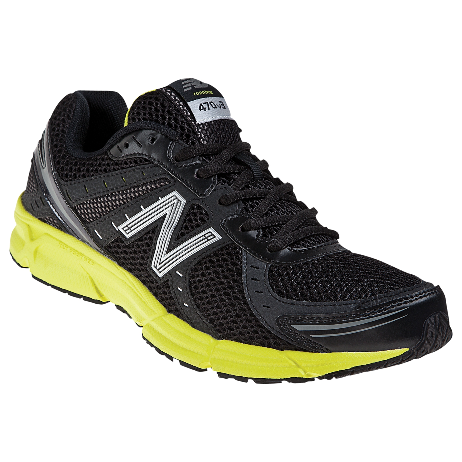 New Balance 470 Mens Neutral Running Shoes Blackyellow for Men - Lyst