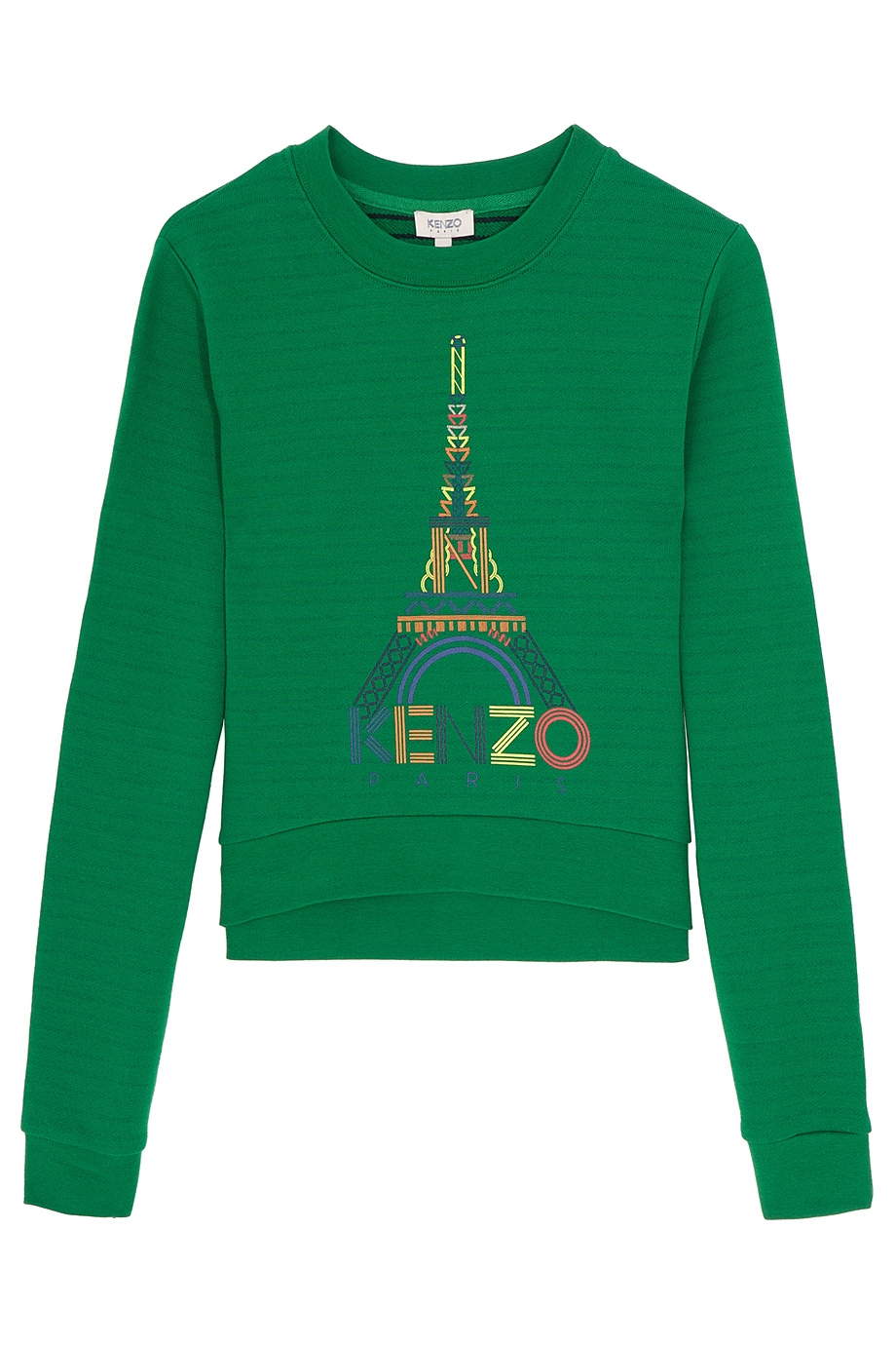 Lyst - Kenzo Asymmetric Eiffel Kenzo Sweater in Green