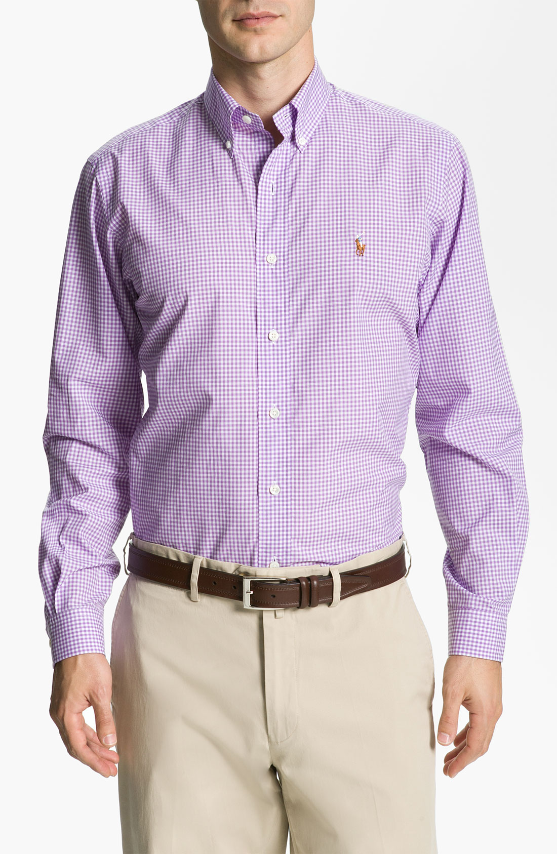 Polo Ralph Lauren Check Sport Shirt in Purple for Men (purple gingham ...
