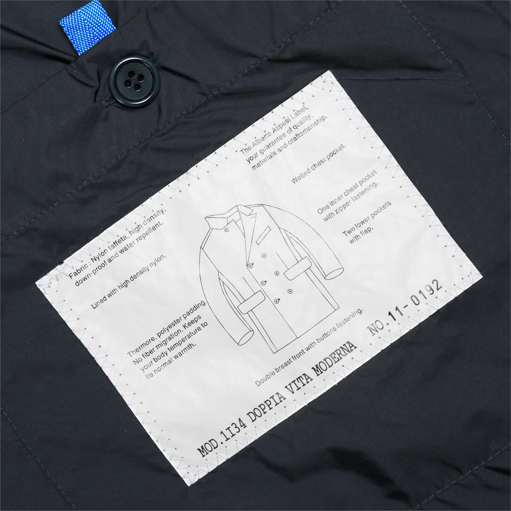 Aspesi Doppia Vita Moderna Nylon Trench In Blue For Men Lyst