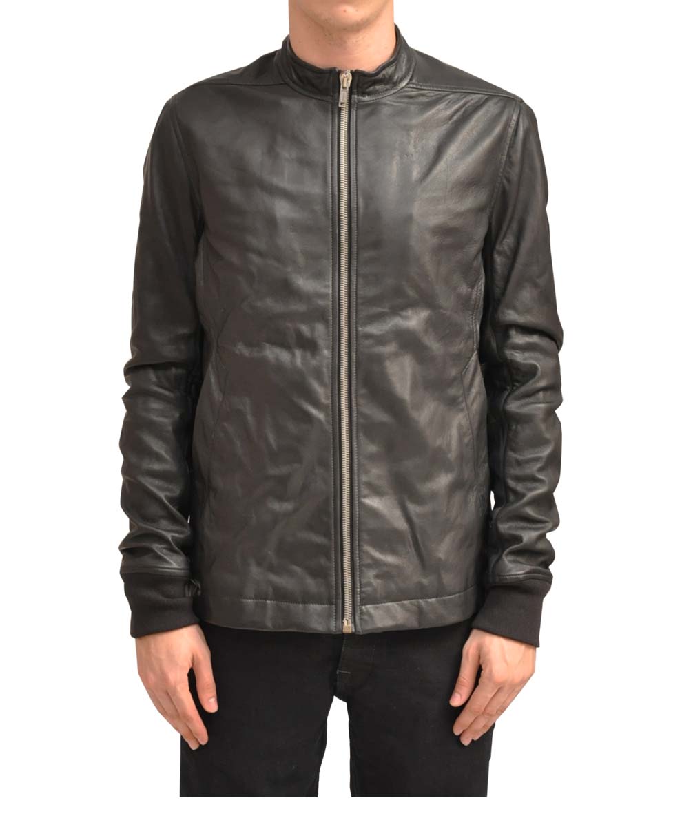 Rick Owens Sternberg Leather Jacket in Black for Men | Lyst