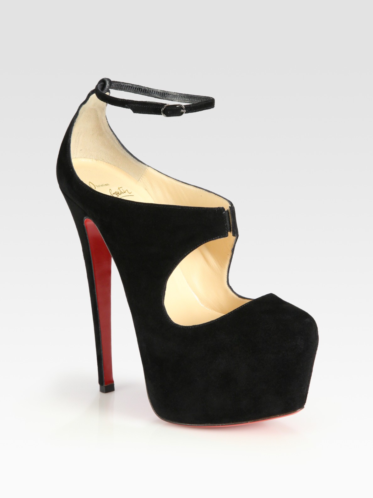 Christian Louboutin Maillot Suede Mary Jane Platform Pumps in ...
