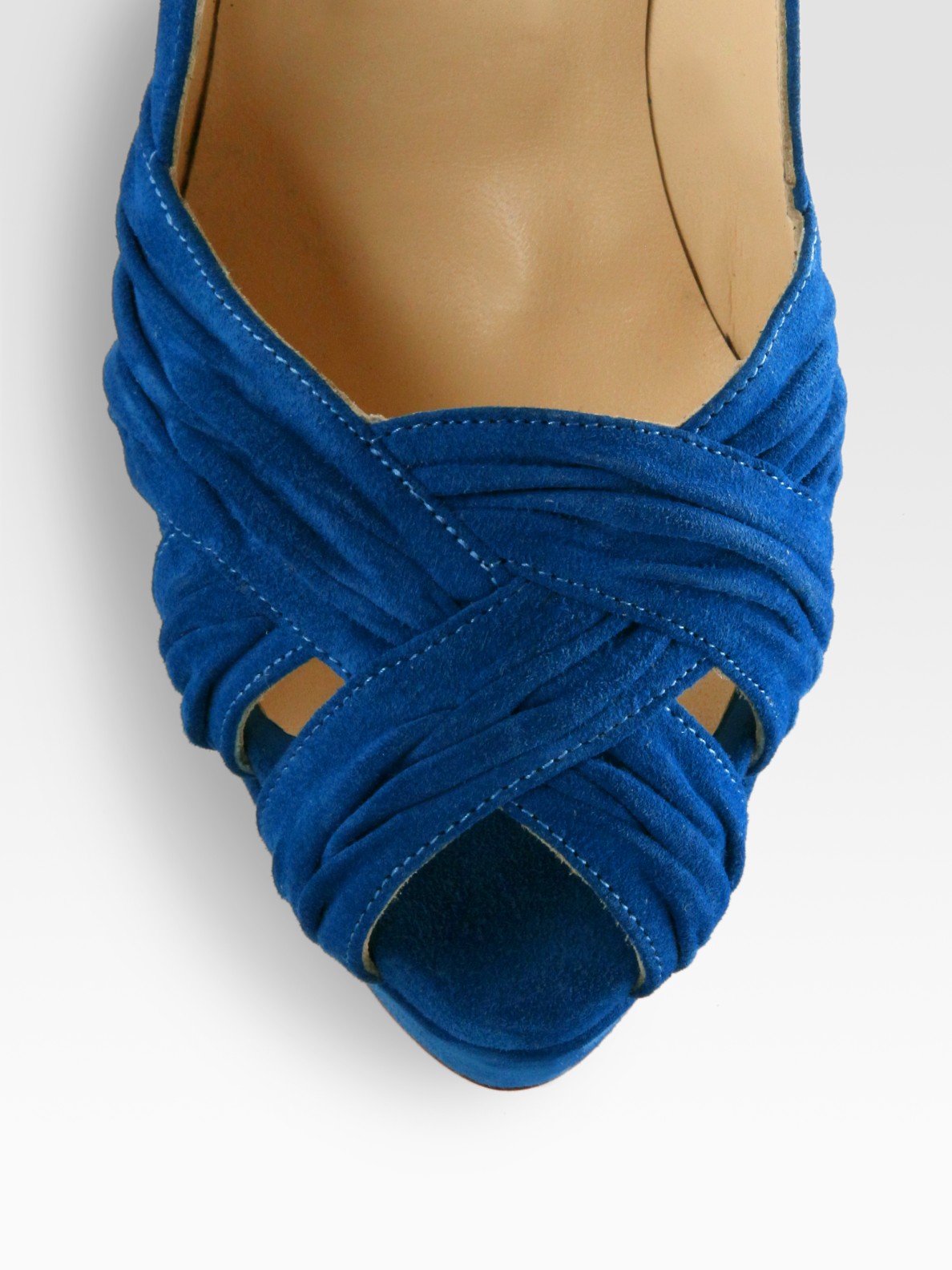 louis vuitton replicas shoes - christian louboutin Aborina peep-toe pumps Blue suede | cosmetics ...