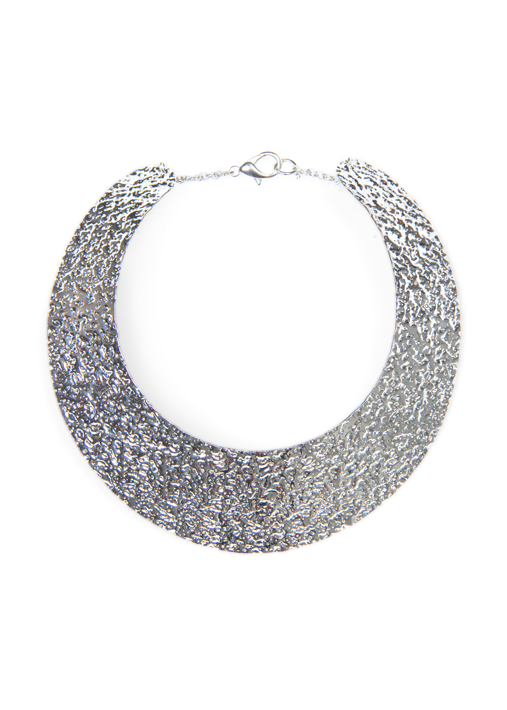 Lyst Mango Embossed Choker in Metallic