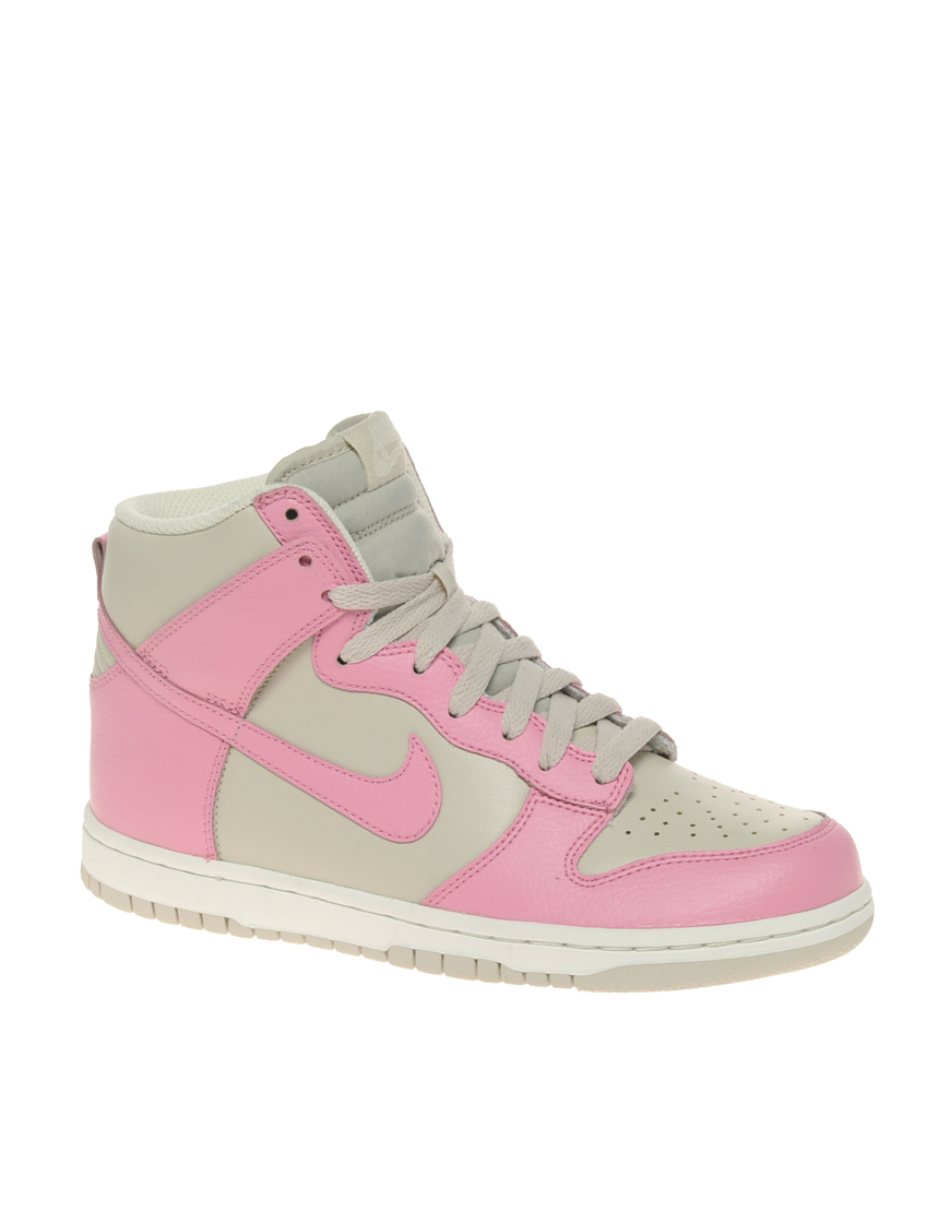 Nike Dunk 08 High Top Sneakers in Pink | Lyst
