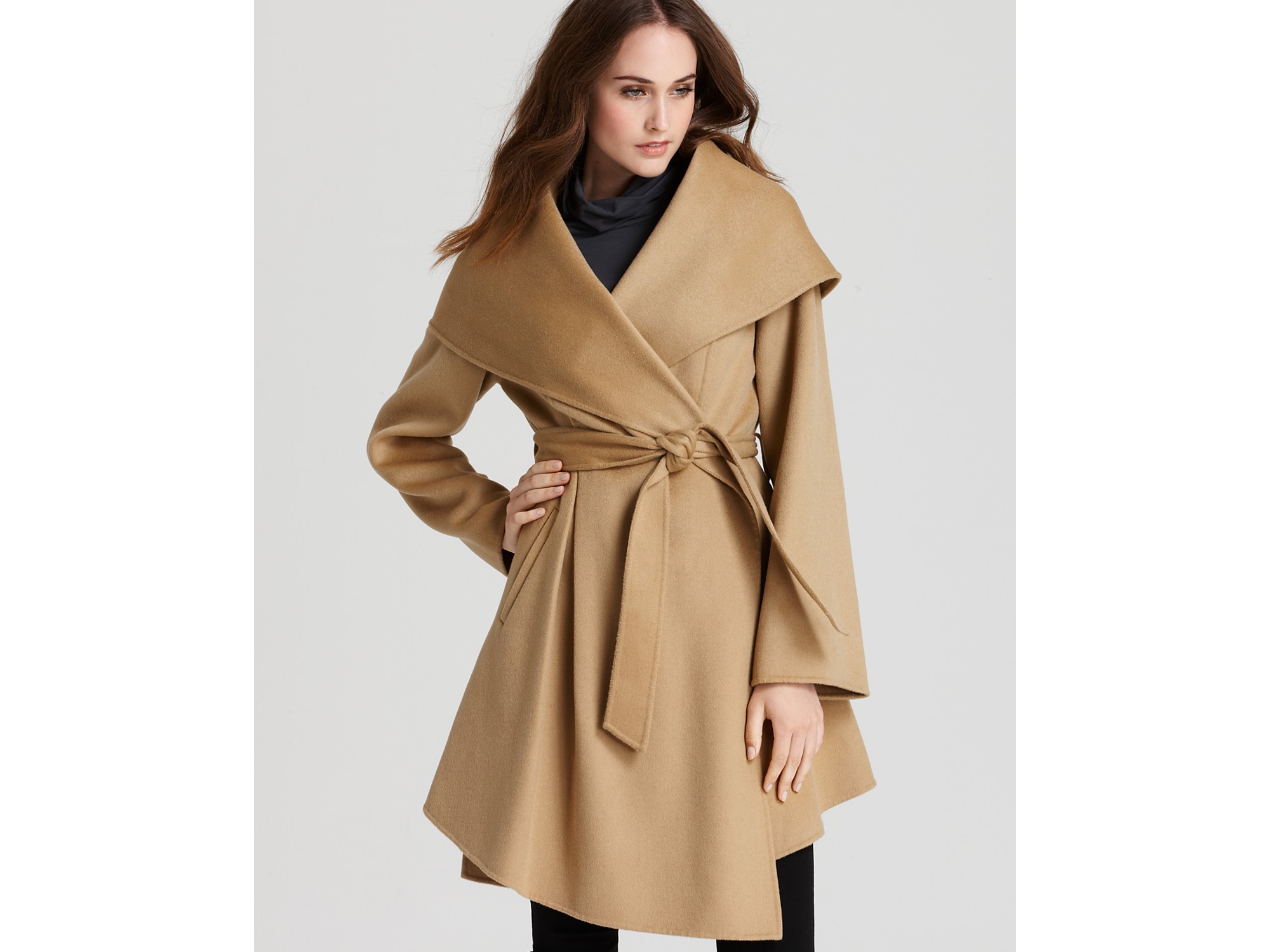 camel wrap jacket