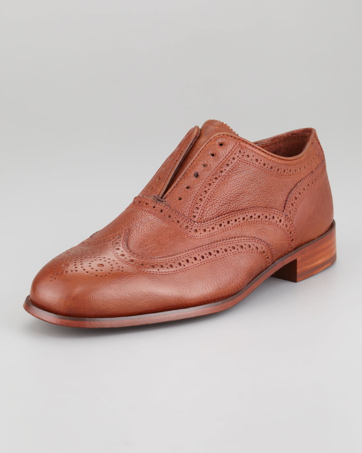 florsheim cognac wingtip