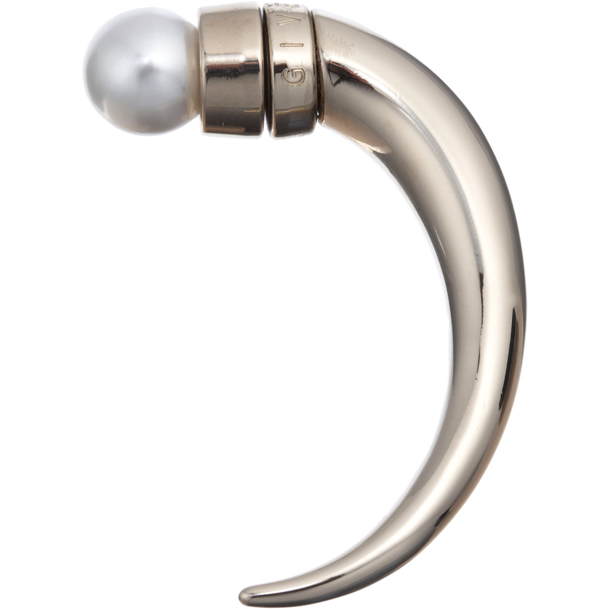 Lyst Givenchy Pearl Pale Gold Magnetic Tusk Earring In Pink Gallery