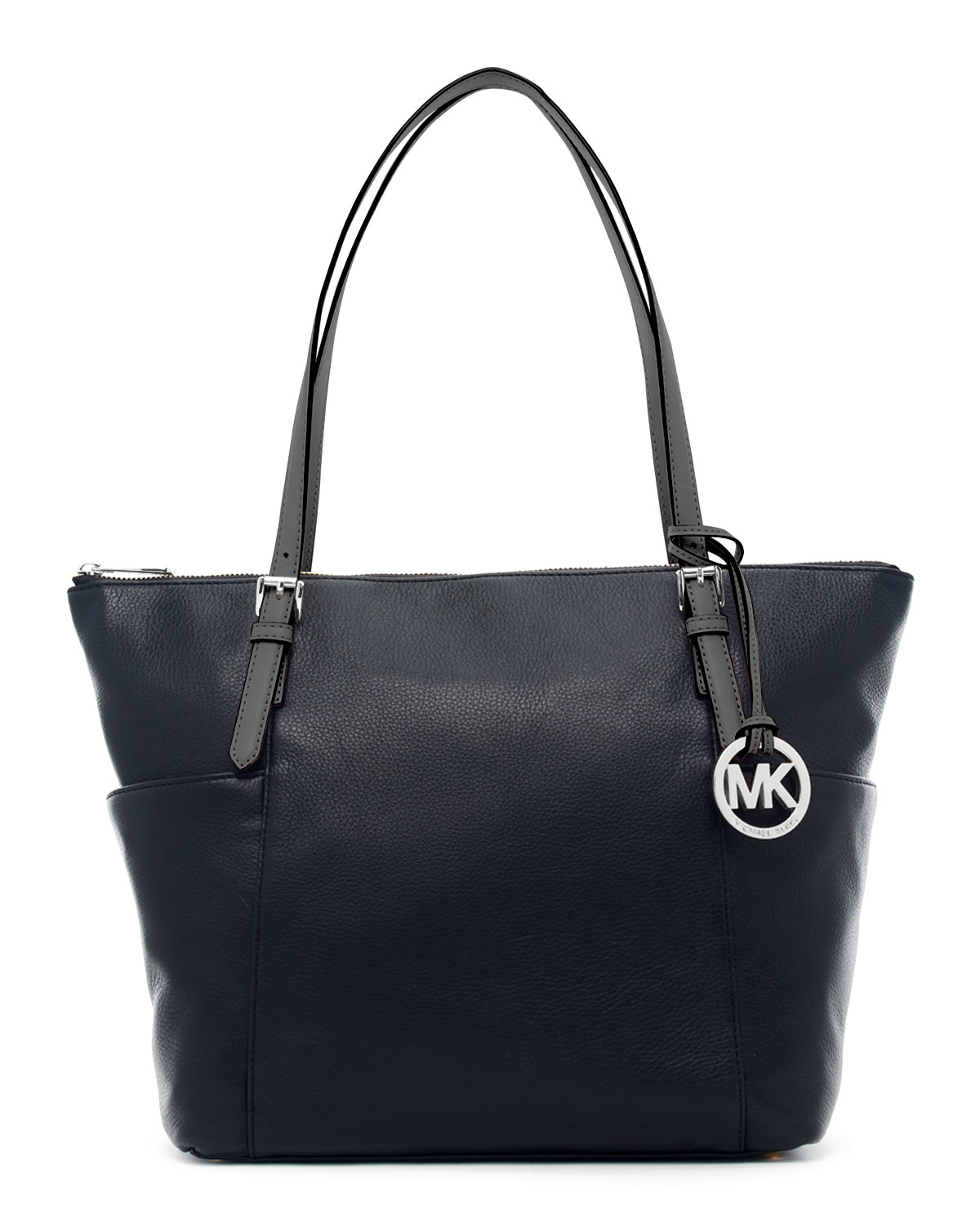 Michael michael kors Jet Set Top-zip Saffiano Tote Bag in Black | Lyst