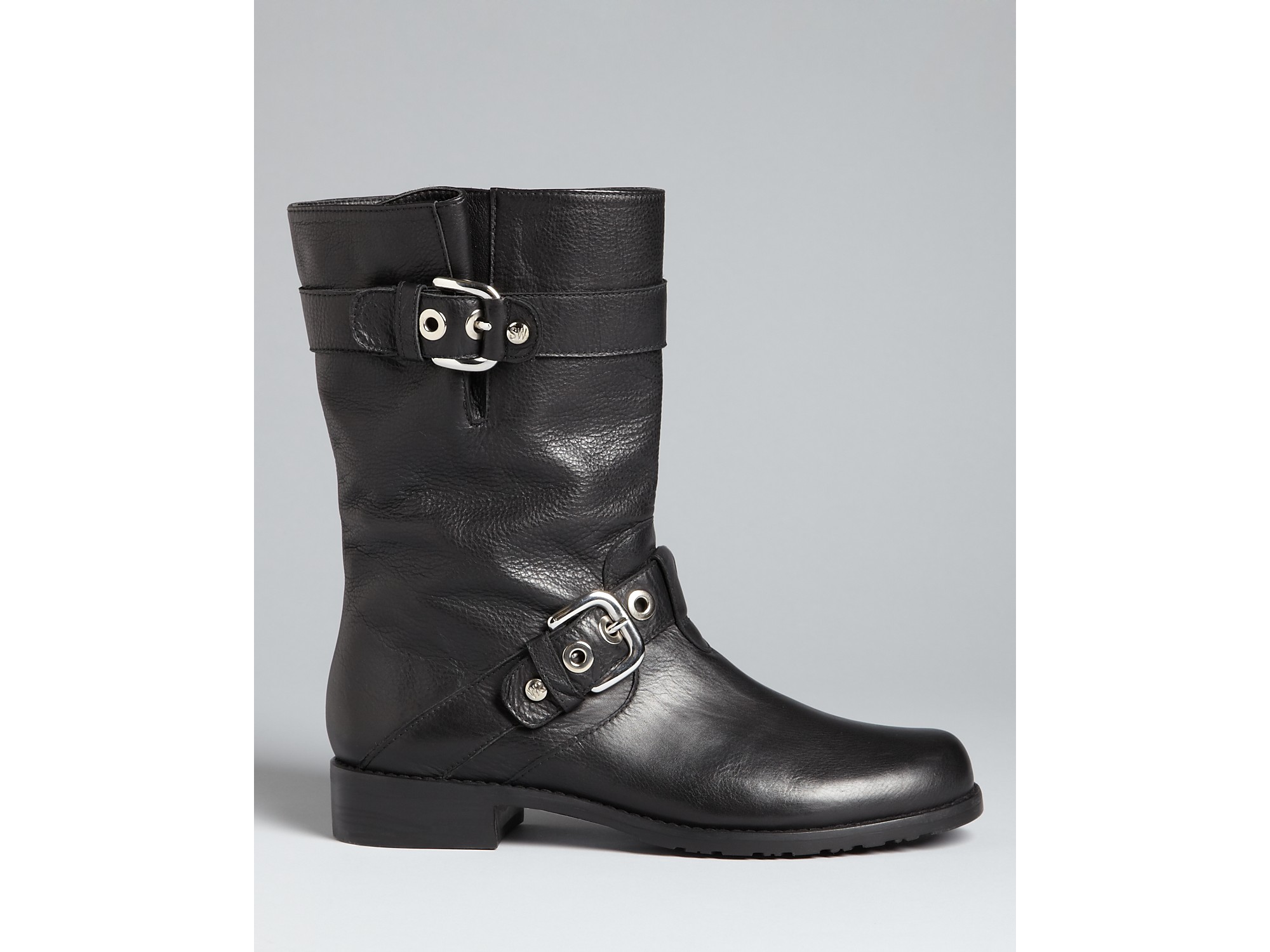 Stuart Weitzman Moto Boots Lotroops In Brown Black Lyst
