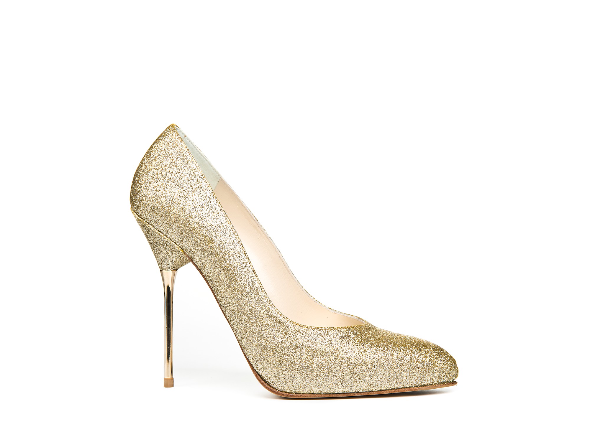 Stuart Weitzman Pointed Toe Dress Pumps Evedagger in Gold (Metallic) Lyst