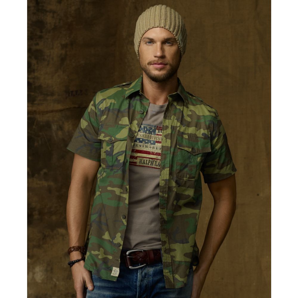 Denim & Supply Ralph Lauren Camouflage Military Shirt in Denim (Blue) for  Men - Lyst