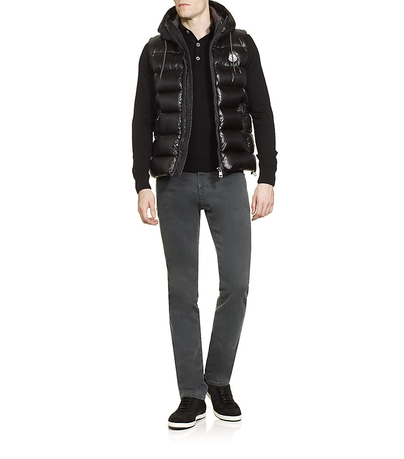 Moncler Bartholome Quilted Gilet in Brown for Men - Lyst