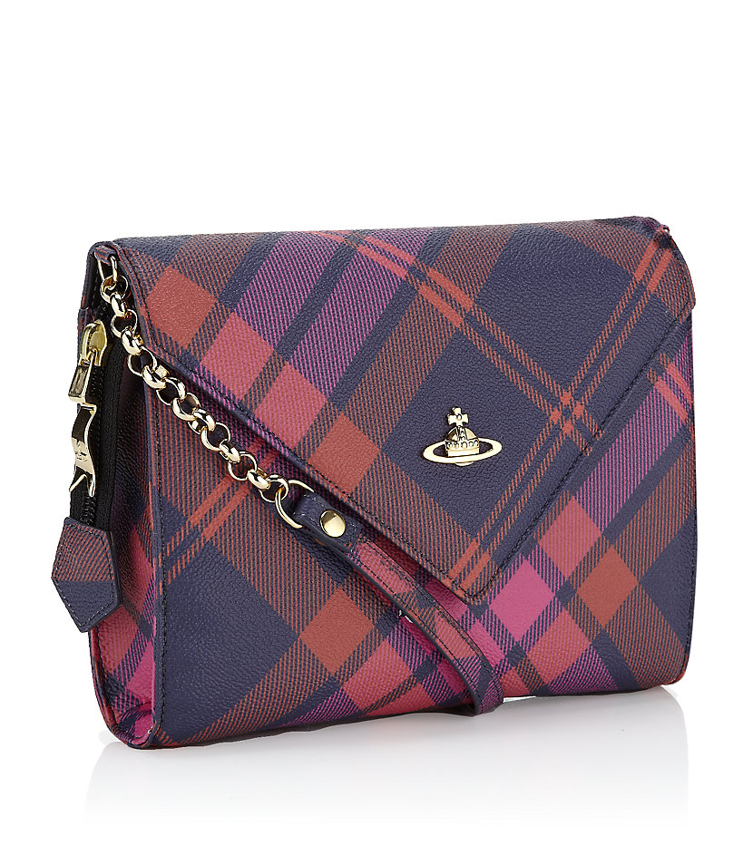 tartan cross body bag