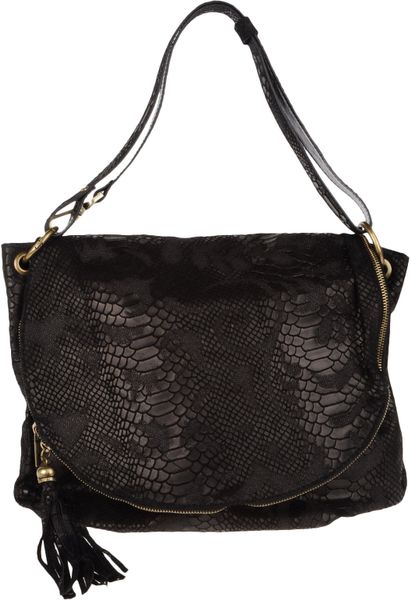 Georges Rech Large Leather Bag in Black | Lyst