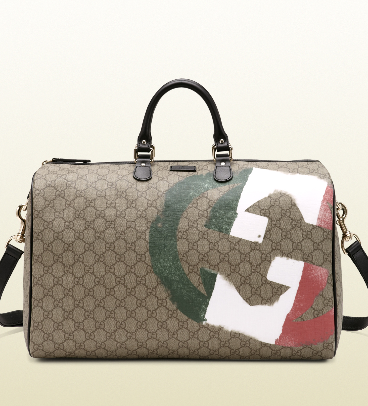 Lyst - Gucci Italy Gg Flag Collection Duffle Bag in Gray for Men