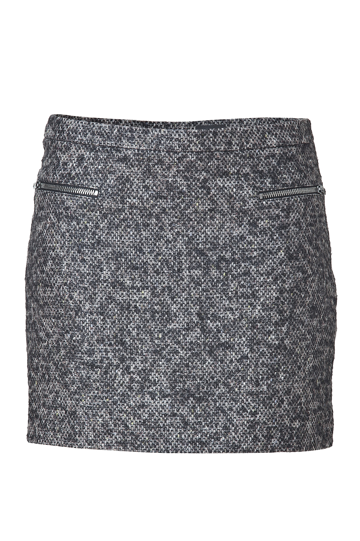 Lyst - Joseph Charcoal Jumbo Tweed Skirt in Gray