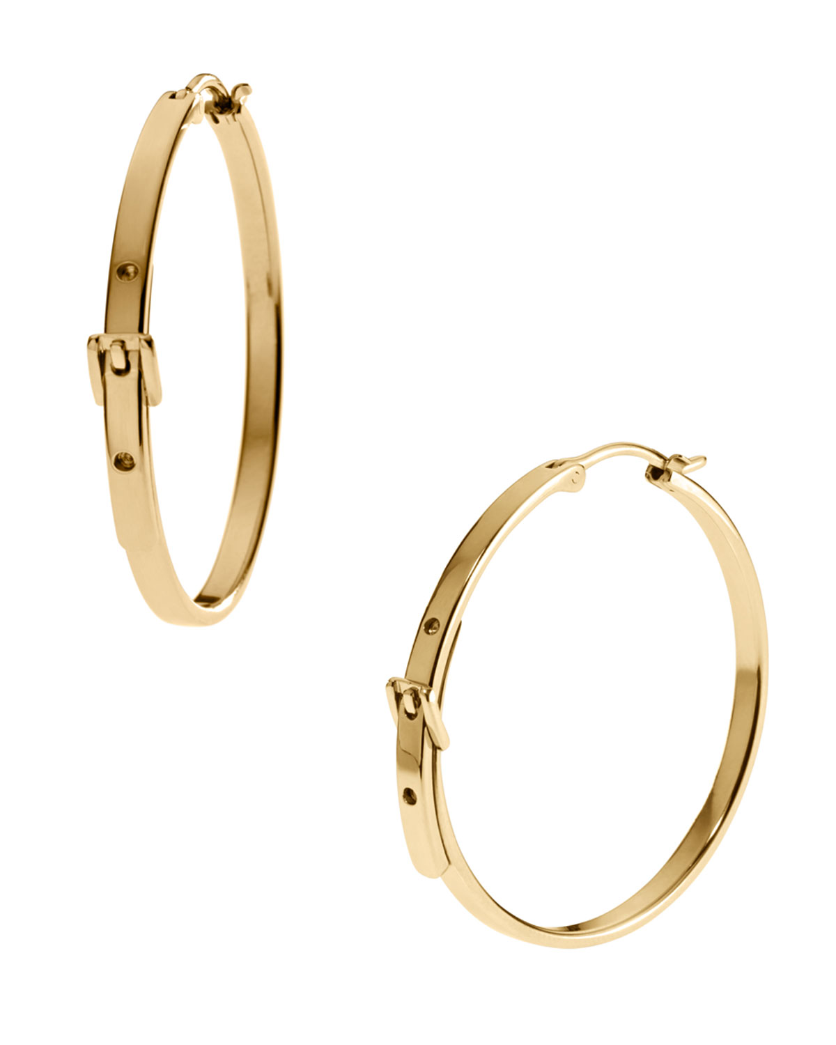 Michael Kors Earrings Hoops Best All Earring Photos Kamilmaciol Com Lyst Michael Kors Buckle Hoop Earrings In Metallic Whisper Medium Golden Gallery