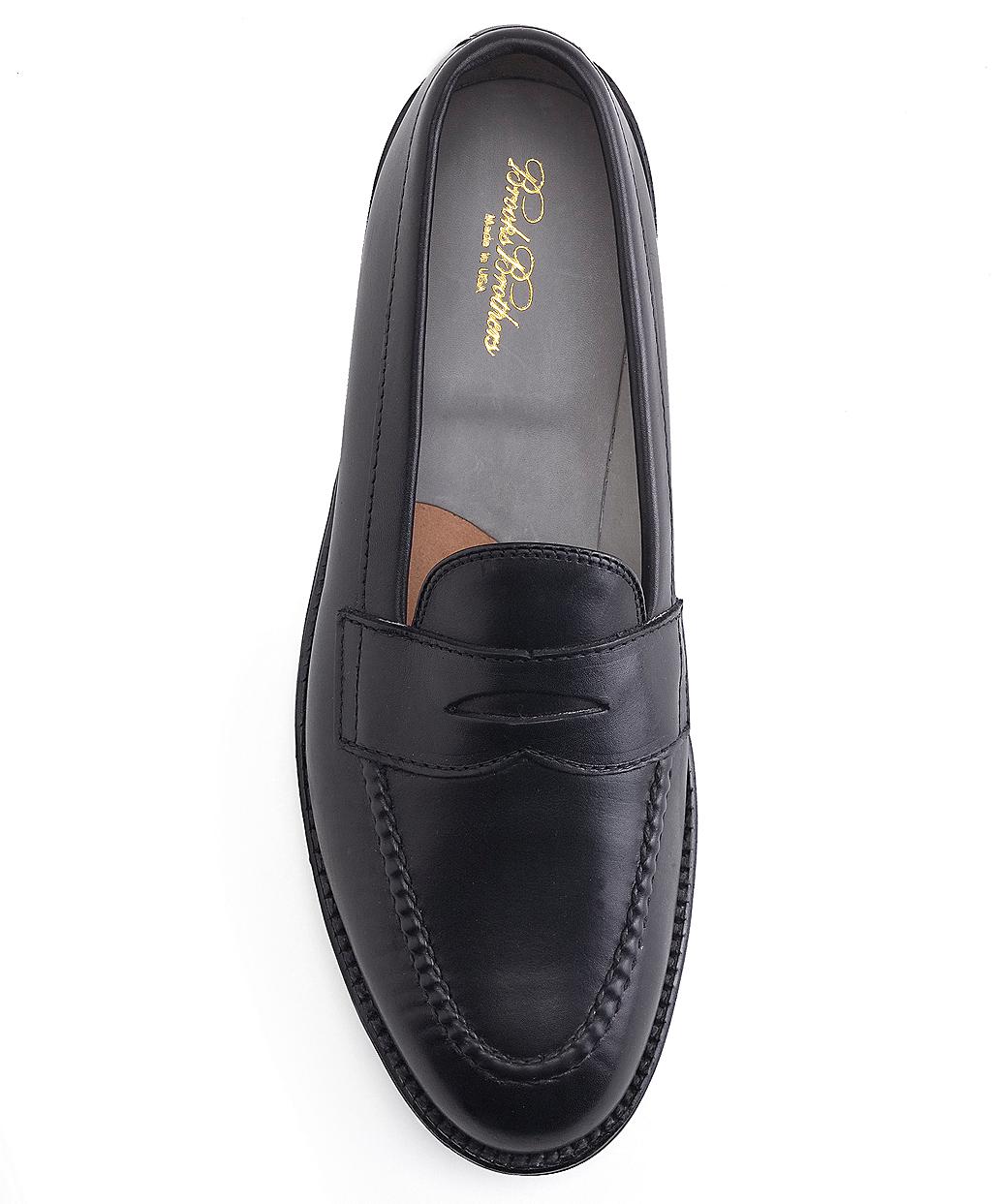 Brooks Brothers Hand Sewn Penny Loafer in Black for Men - Lyst