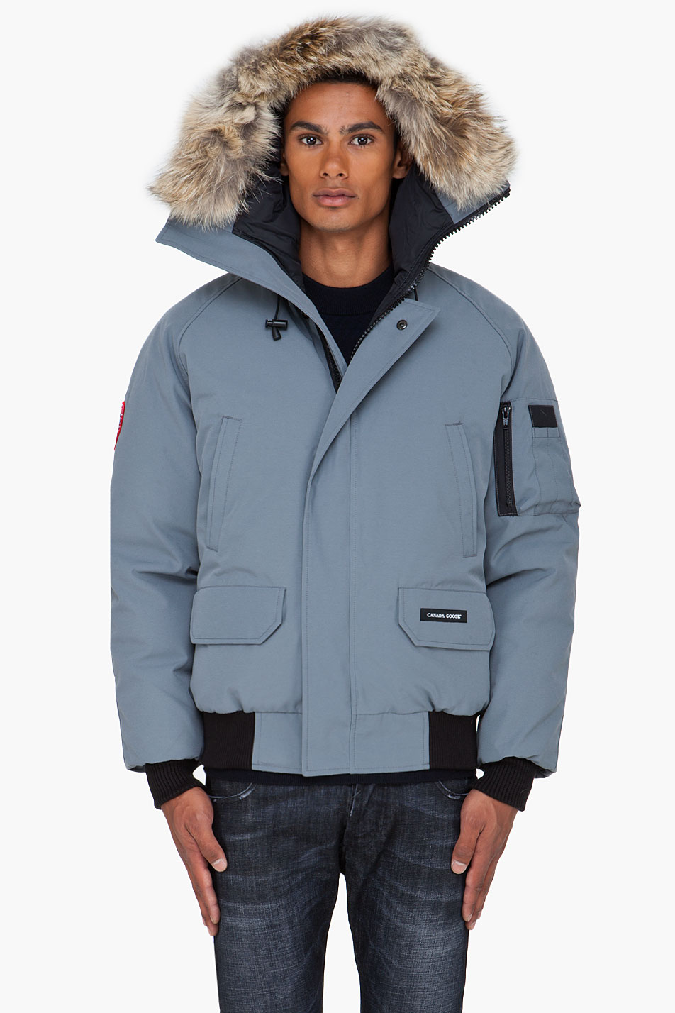 Canada Goose Charcoal Chilliwack Bomber Jacket in Blue for Men - Lyst