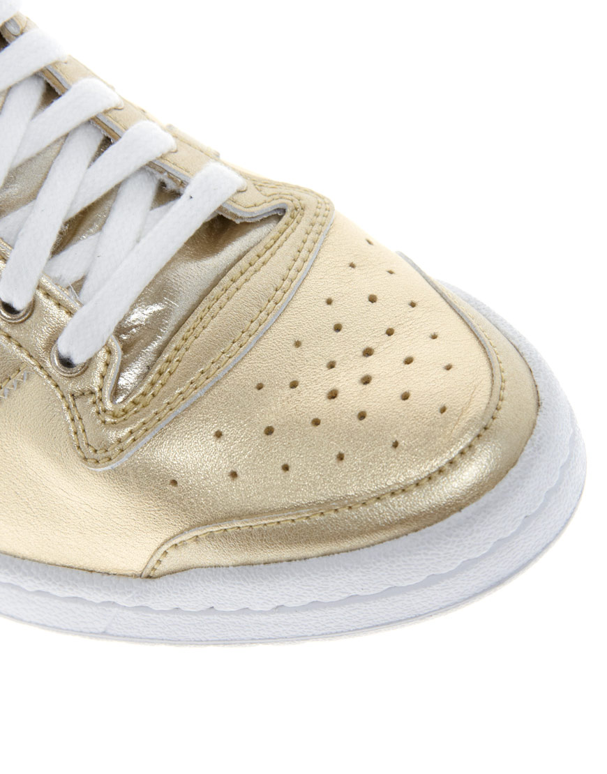adidas gold trainers women's