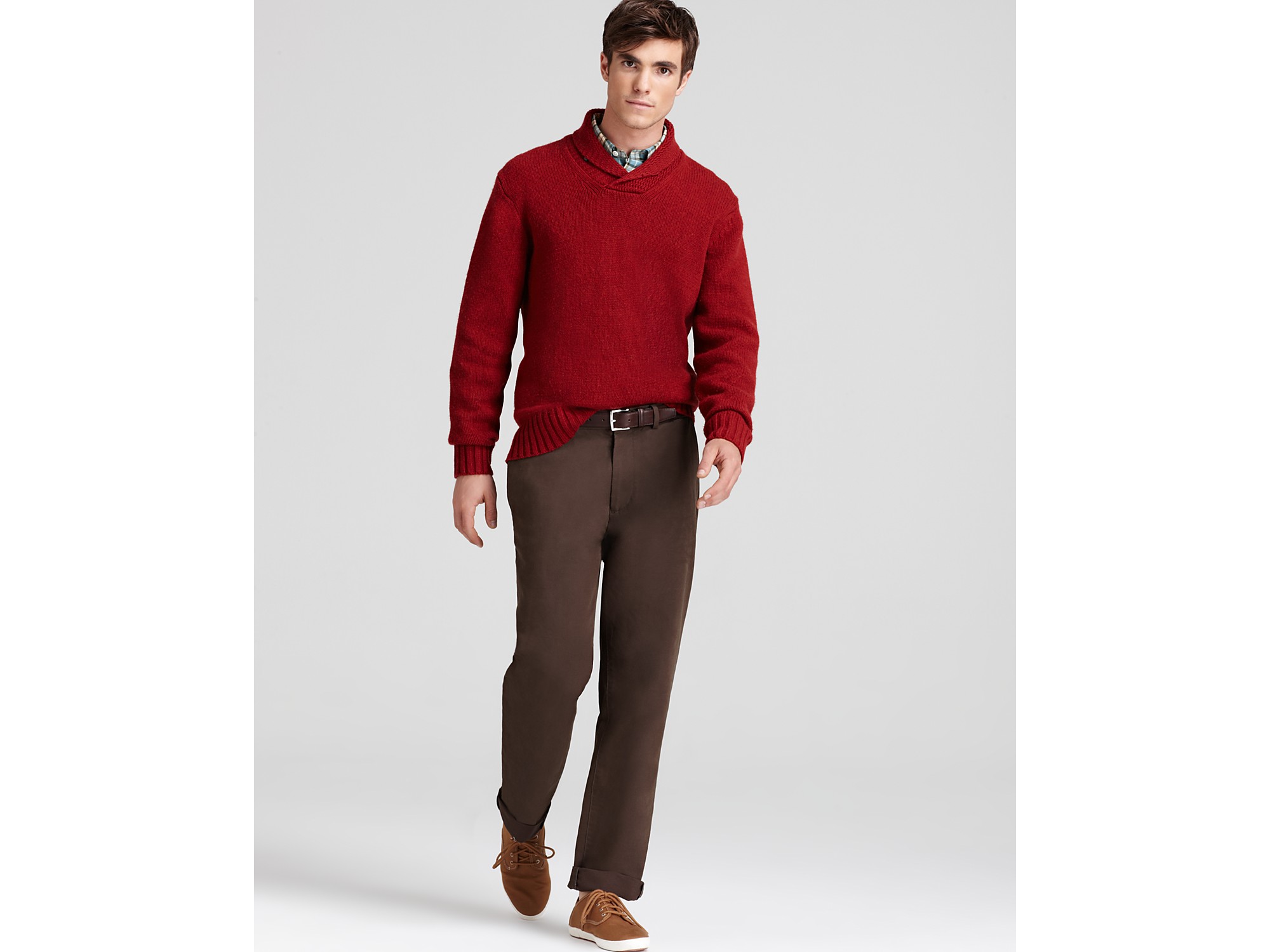 Lyst Jack Spade Wegman Shawl Collar Sweater in Red for Men