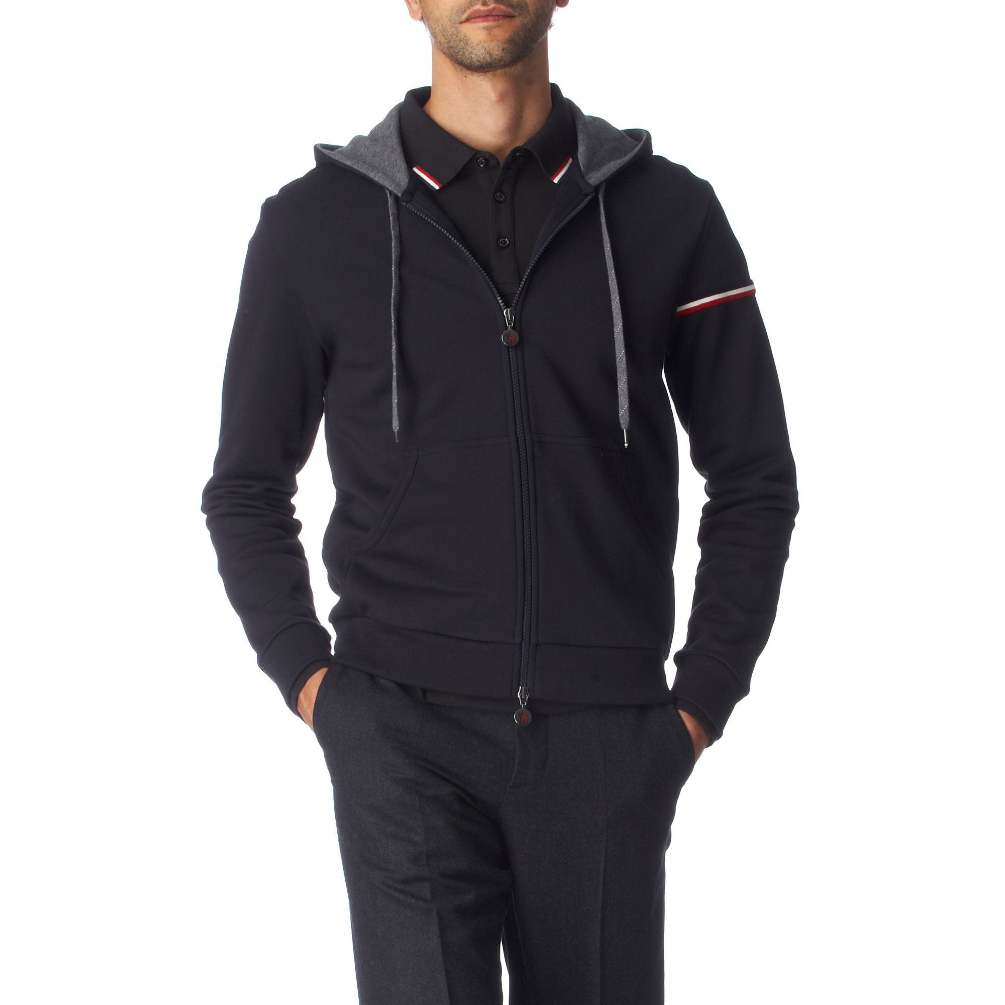 moncler black zip hoodie moncler black zip hoodie