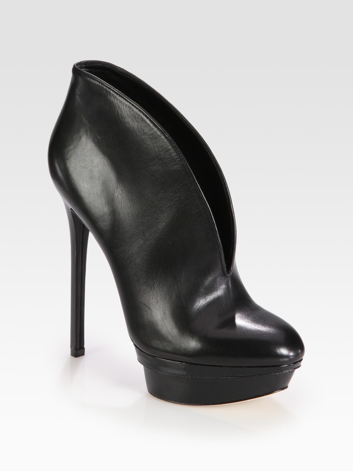womens black leather platform shoes