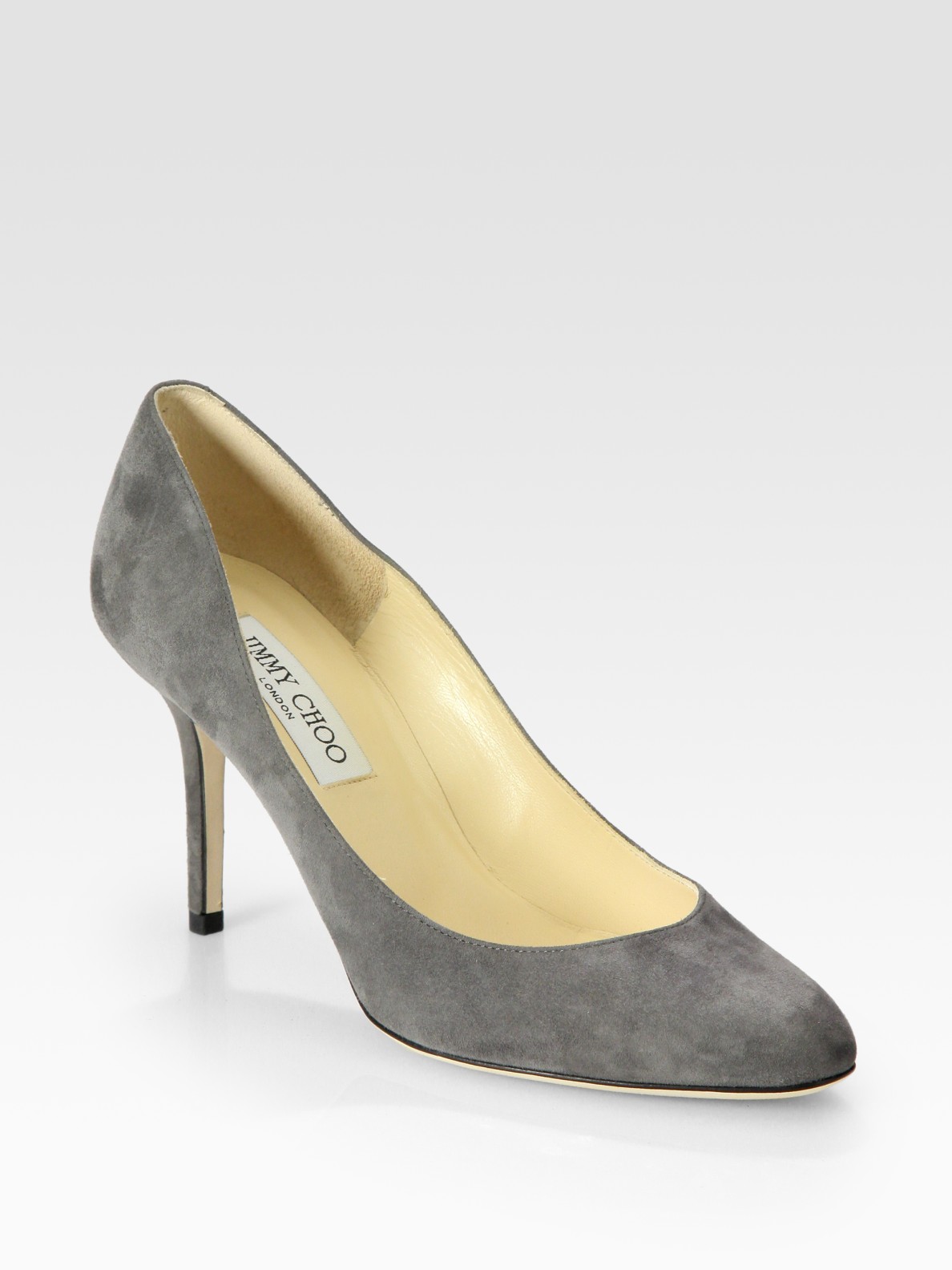 Lyst Jimmy Choo Gilbert Suede Pumps in Gray