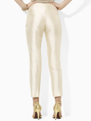 dupioni silk pants